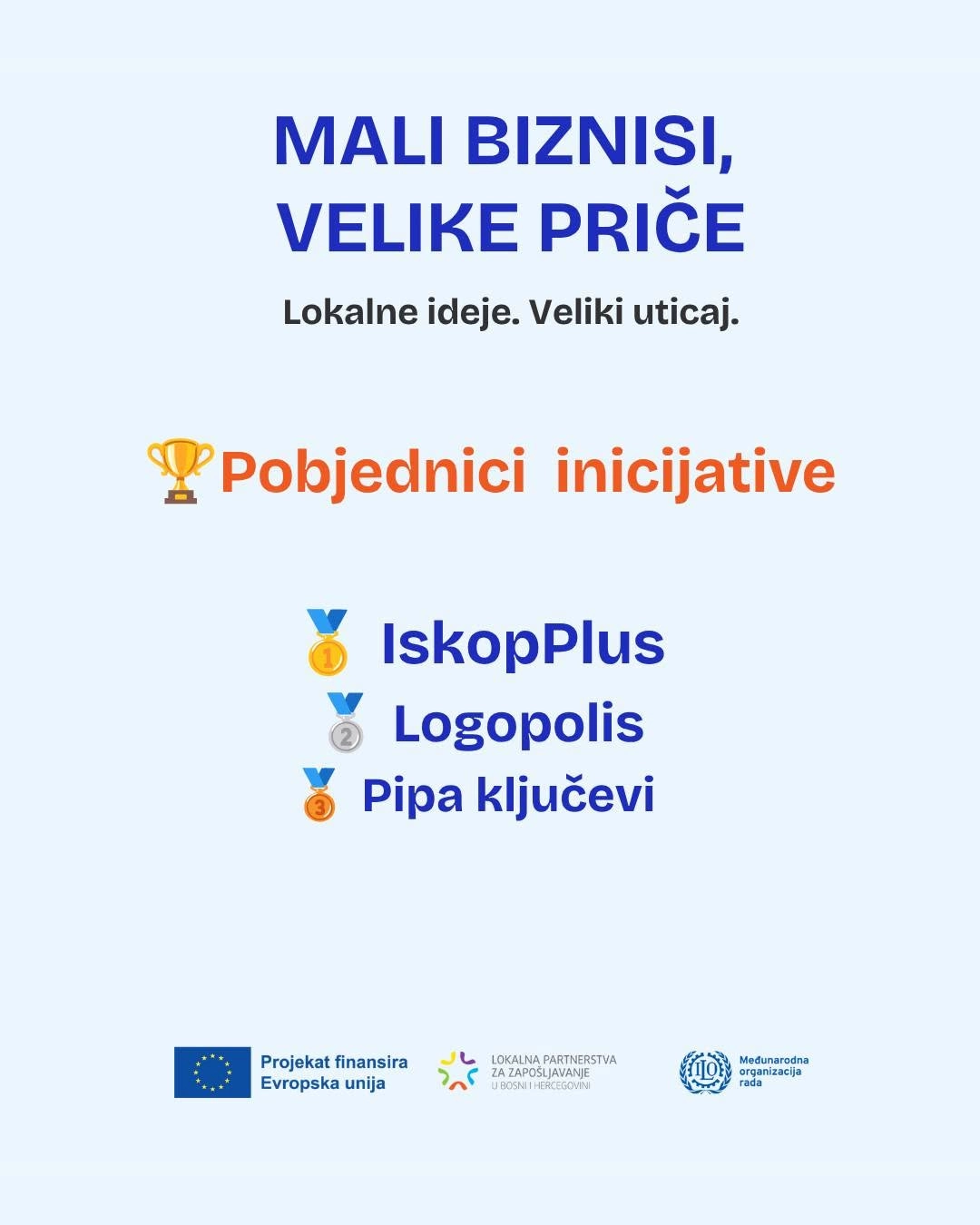 Rezultati inicijative „Mali biznisi, velike priče“